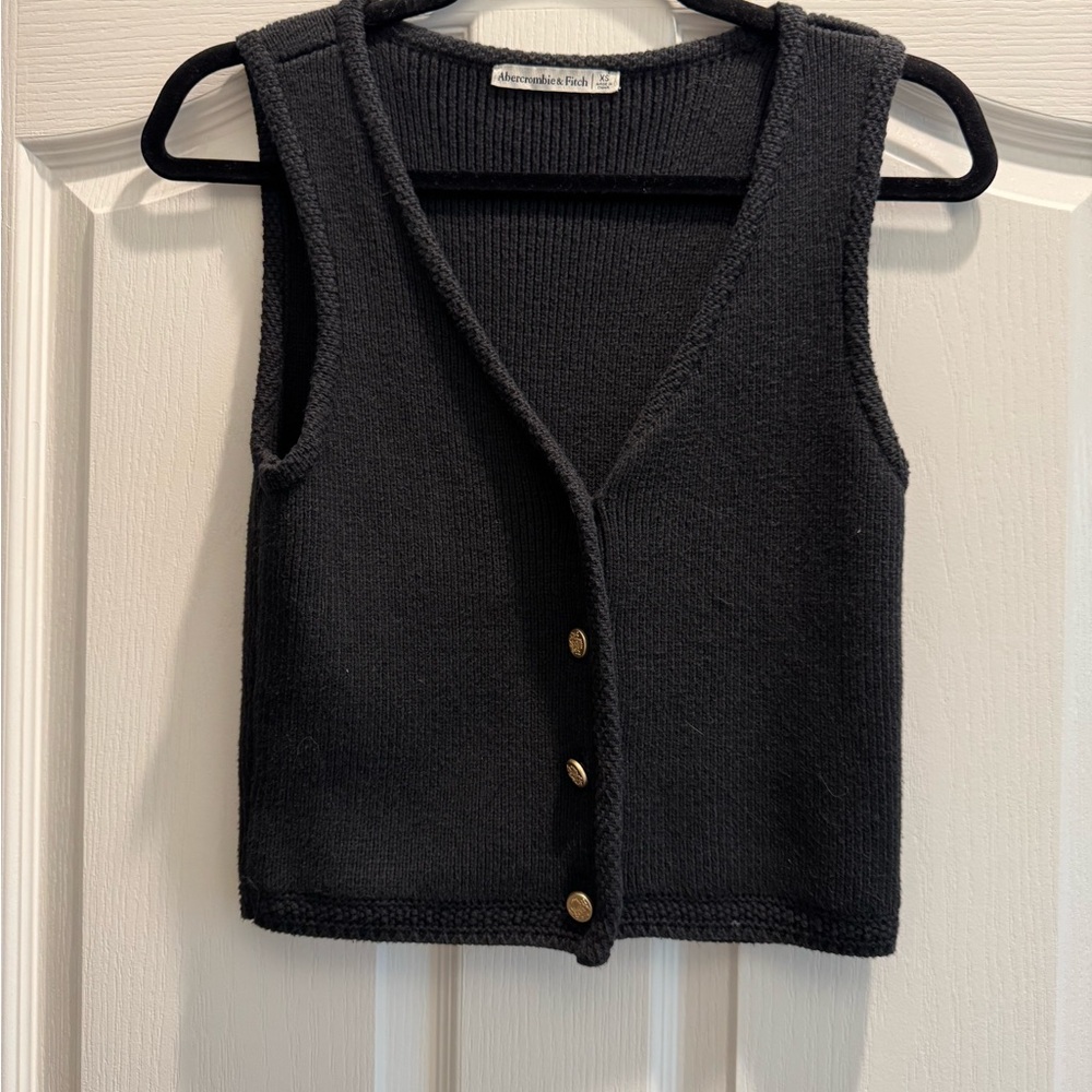 Abercrombie & Fitch Black Knit Tank Top